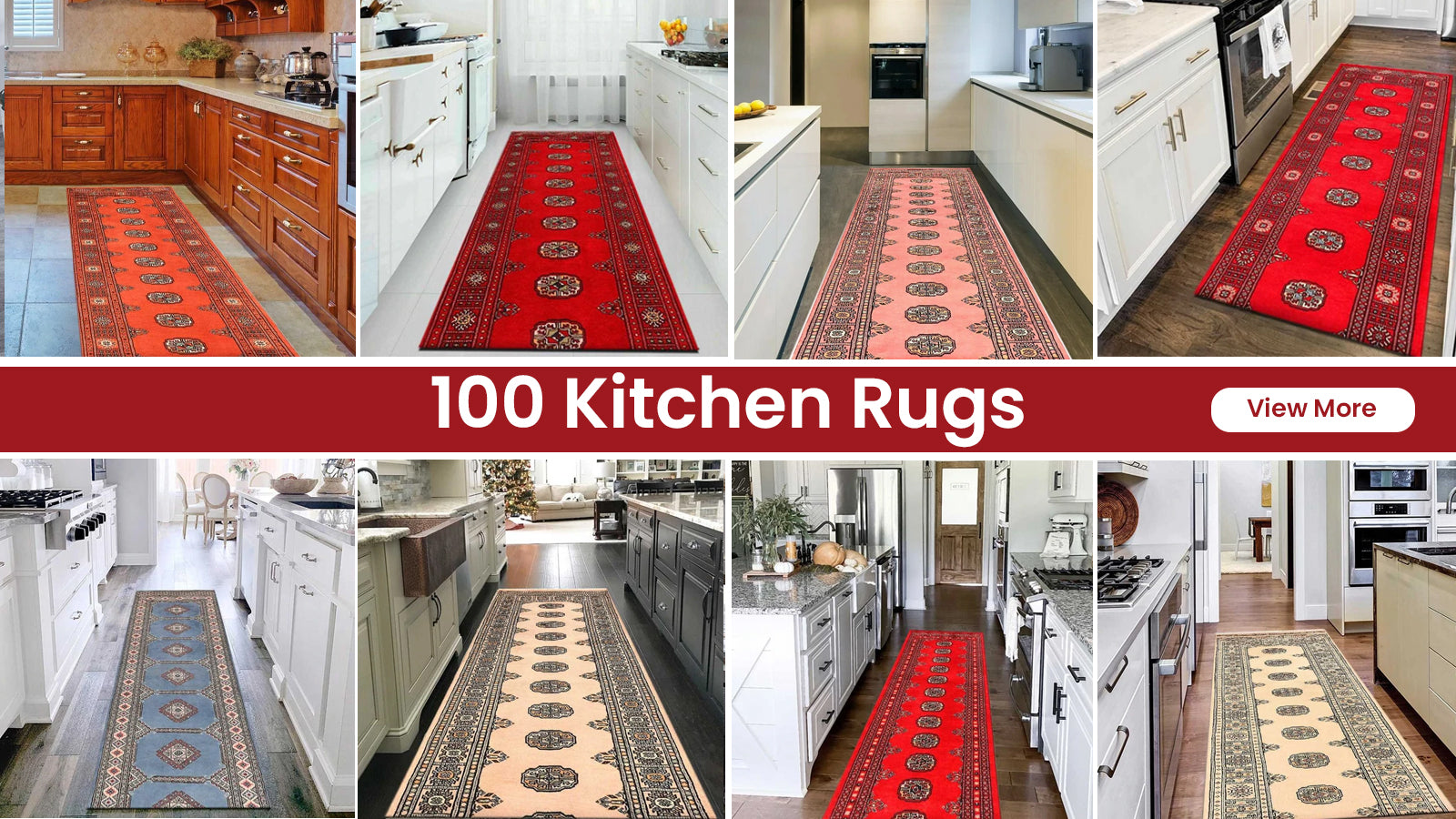  Color&Geometry Kitchen Rugs Non Slip, Kitchen Rug Set