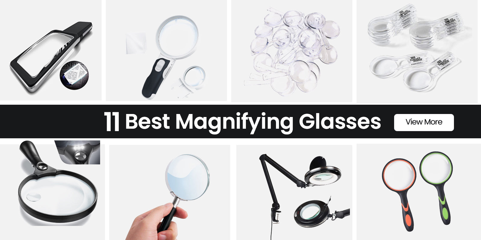 Dicfeos Magnifying Glass with Light for Close Work Headband