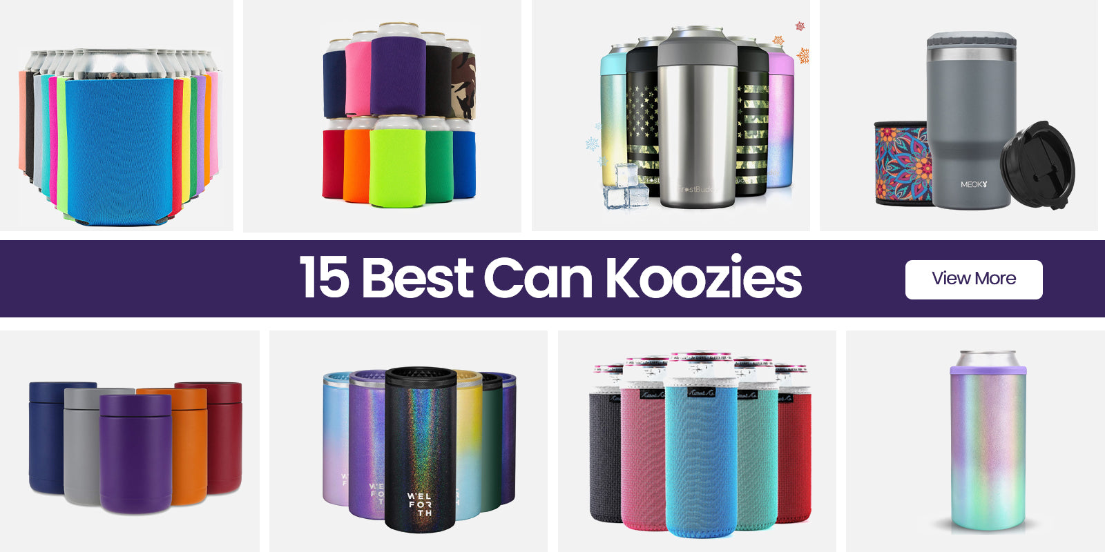 KelvZ Can Cooler Insulated Beer & Soda Can Cooler with 2 Foam Sleeves -  Stainless Steel Can Cooler for Cold Drinks, 12 Oz Can Cooler & Beer Can  Holder