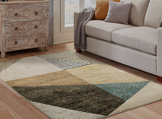 Washable modern area rugs in various sizes like 8x10 and 9x12 for living rooms and outdoor spaces.