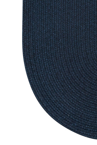 Heathered Pinwheel Navy Blue Solid Area Rug