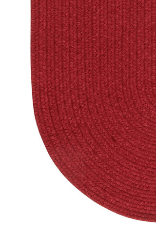 Heathered Scarlet Red Solid Area Rug