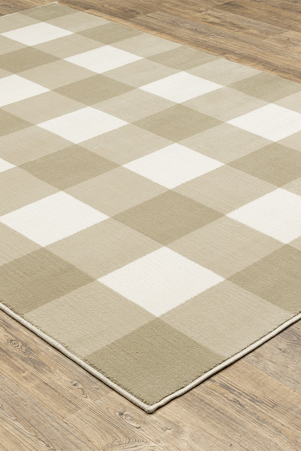 100% Polypropylene Farmhouse  Indoor Area Rug