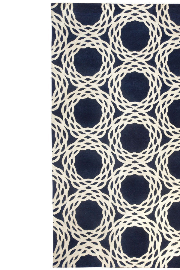 Oxford Navy Area Rug