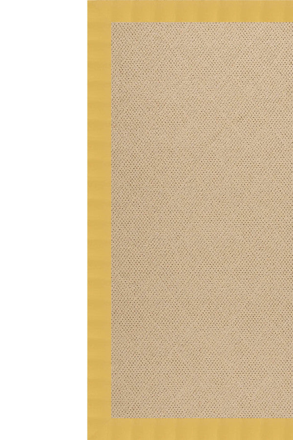 Creative Concepts-Cane Wicker Canvas Canary Area Rug