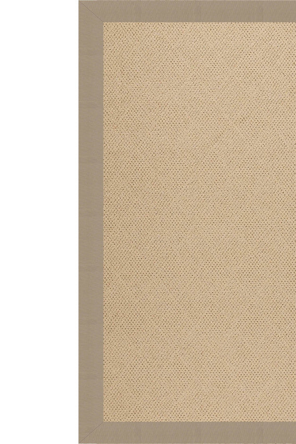 Creative Concepts-Cane Wicker Canvas Linen Area Rug