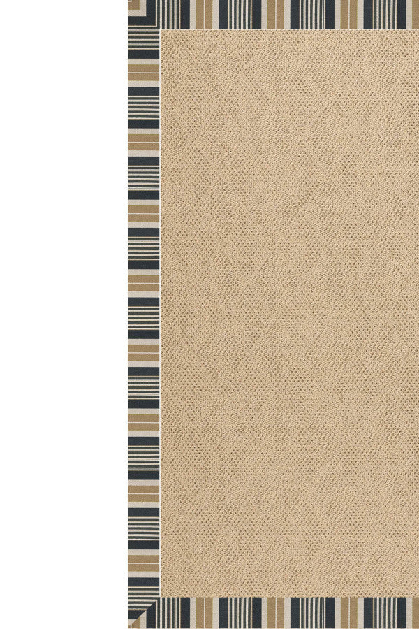 Creative Concepts-Cane Wicker Long Hill Ebony Area Rug