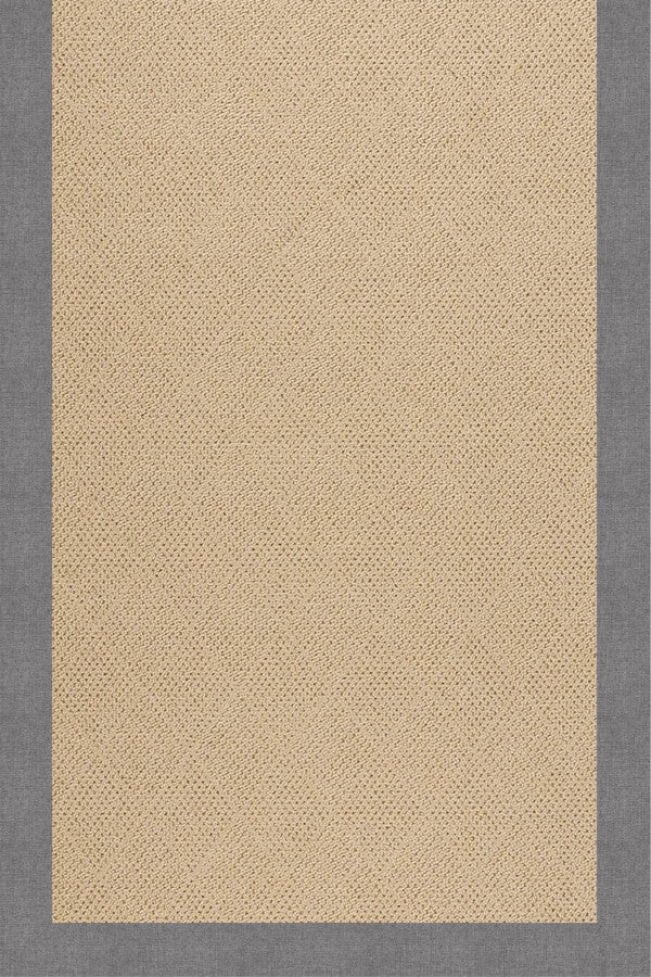 Creative Concepts-Cane Wicker Canvas Slate Area Rug