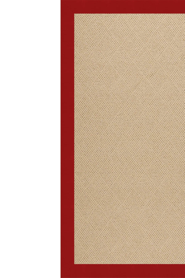 Creative Concepts-Cane Wicker Canvas Jockey Red Area Rug