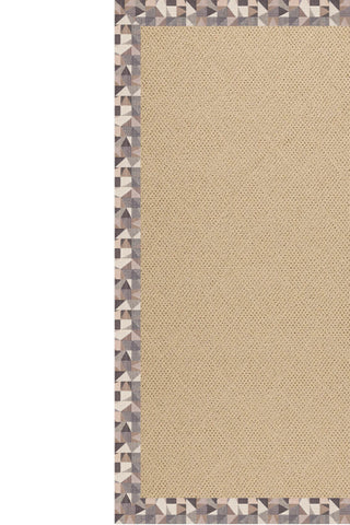 Creative Concepts-Cane Wicker Geo Bronze Area Rug