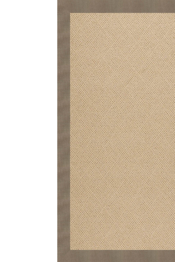 Creative Concepts-Cane Wicker Canvas Taupe Area Rug