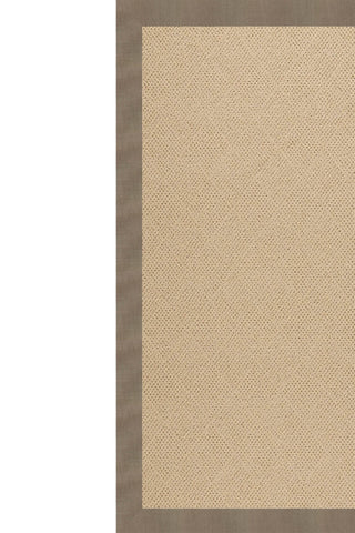 Creative Concepts-Cane Wicker Canvas Taupe Area Rug