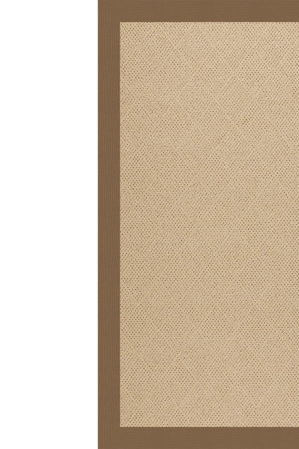 Creative Concepts-Cane Wicker Canvas Cocoa Area Rug