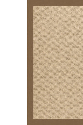 Creative Concepts-Cane Wicker Canvas Cocoa Area Rug