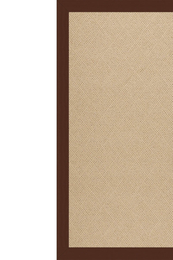 Creative Concepts-Cane Wicker Canvas Bay Brown Area Rug