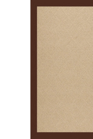 Creative Concepts-Cane Wicker Canvas Bay Brown Area Rug