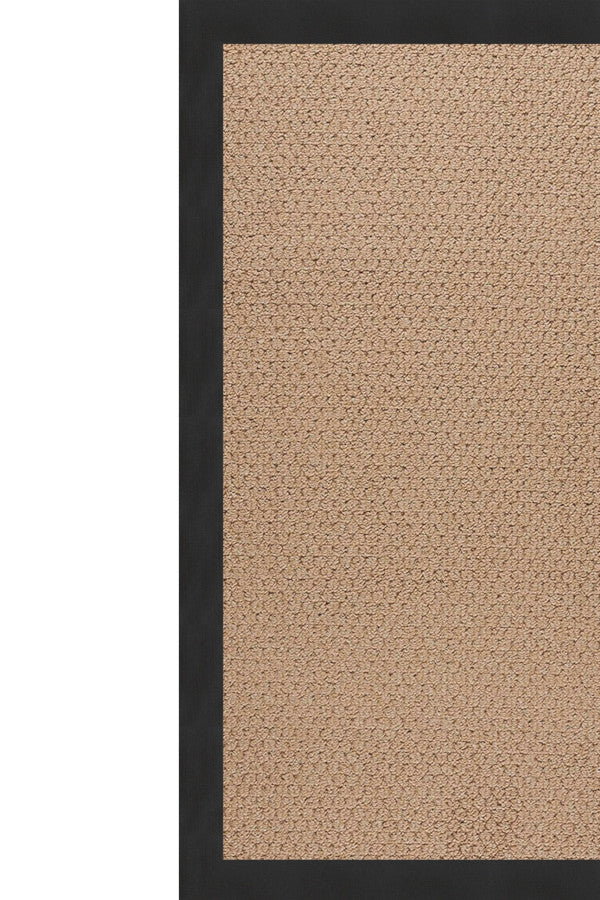 Creative Concepts-Raffia Canvas Black Area Rug