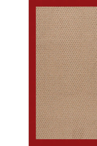 Creative Concepts-Raffia Canvas Jockey Red Area Rug