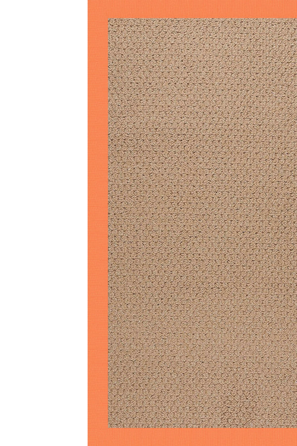 Creative Concepts-Raffia Canvas Tangerine Area Rug