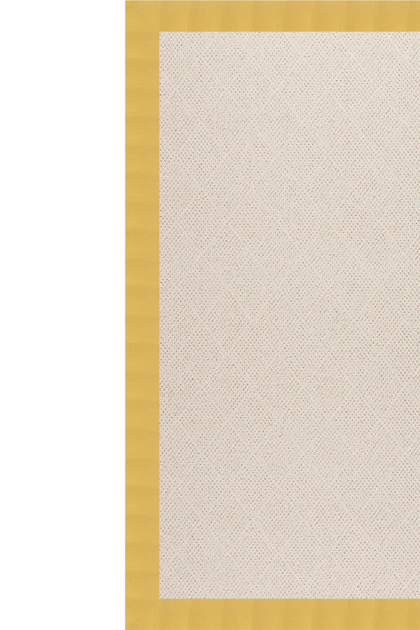 Creative Concepts-White Wicker Canvas Canary Area Rug