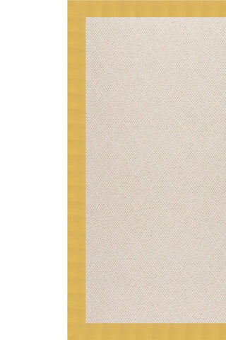 Creative Concepts-White Wicker Canvas Canary Area Rug