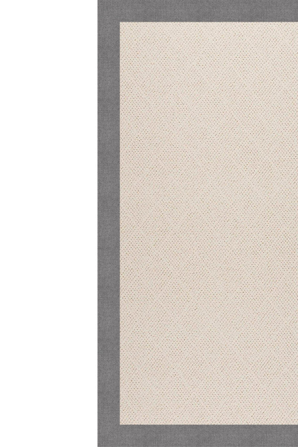 Creative Concepts-White Wicker Canvas Slate Area Rug