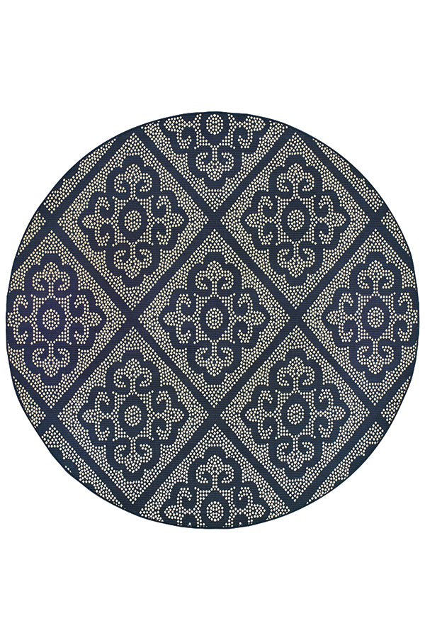 100% Polypropylene Vintage  Indoor/Outdoor Area Rug