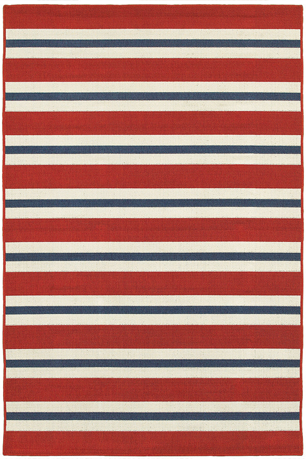 100% Polypropylene Nautical  Indoor/Outdoor Area Rug