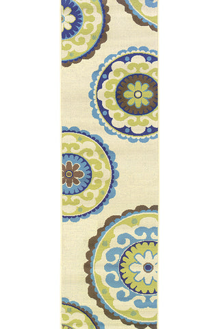 100% Polypropylene Vintage  Indoor/Outdoor Area Rug