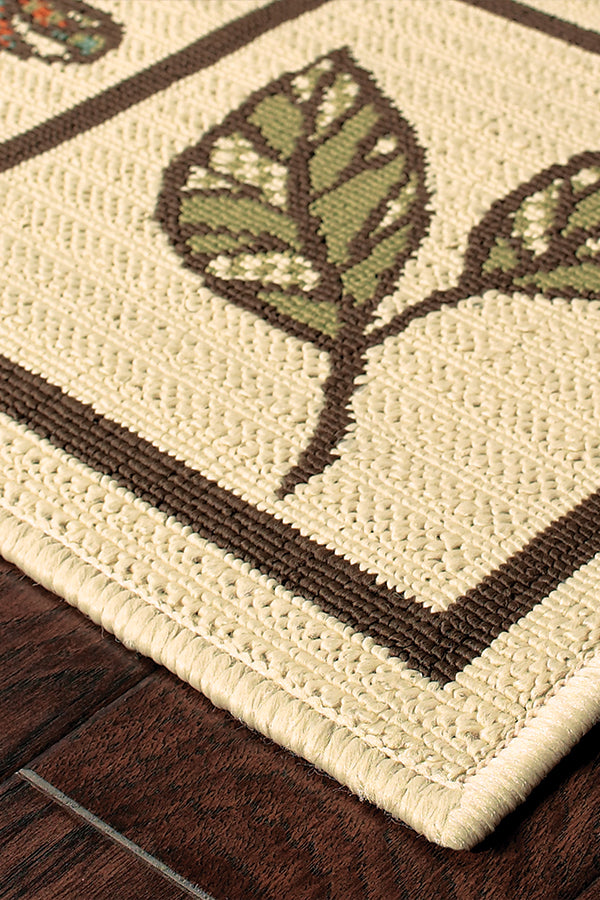 100% Polypropylene Vintage  Indoor/Outdoor Area Rug