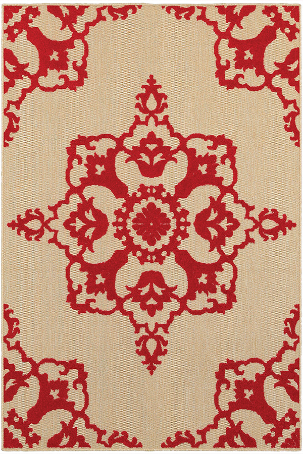 100% Polypropylene Vintage  Indoor/Outdoor Area Rug