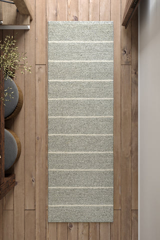 Wool and Viscose Runner Indoor Area Rug