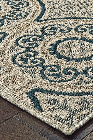 100% Polypropylene Vintage  Indoor/Outdoor Area Rug