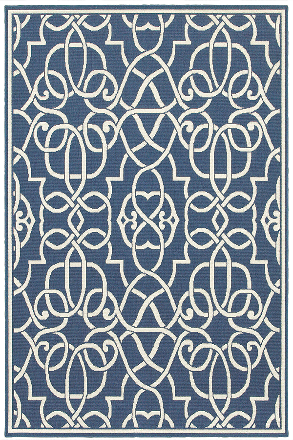 100% Polypropylene Vintage  Indoor/Outdoor Area Rug