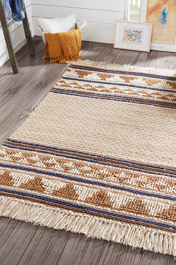 40% Wool 60% Jute Rectangle Indoor Area Rug