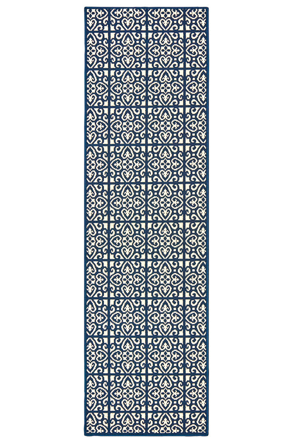 100% Polypropylene Vintage  Indoor/Outdoor Area Rug