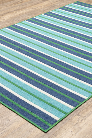 100% Polypropylene Nautical  Indoor/Outdoor Area Rug