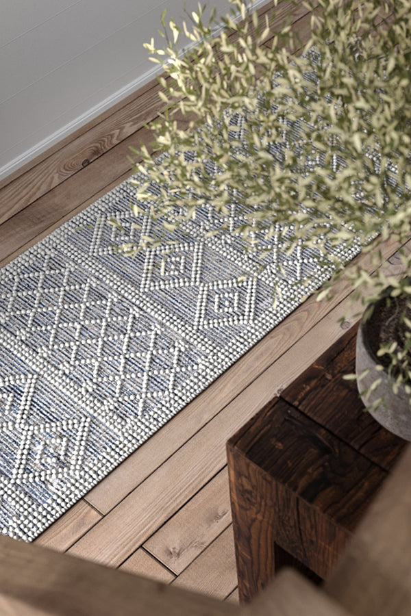 80% Wool and 20% Cotton Rectangle Indoor Area Rug