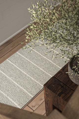 Wool and Viscose Runner Indoor Area Rug