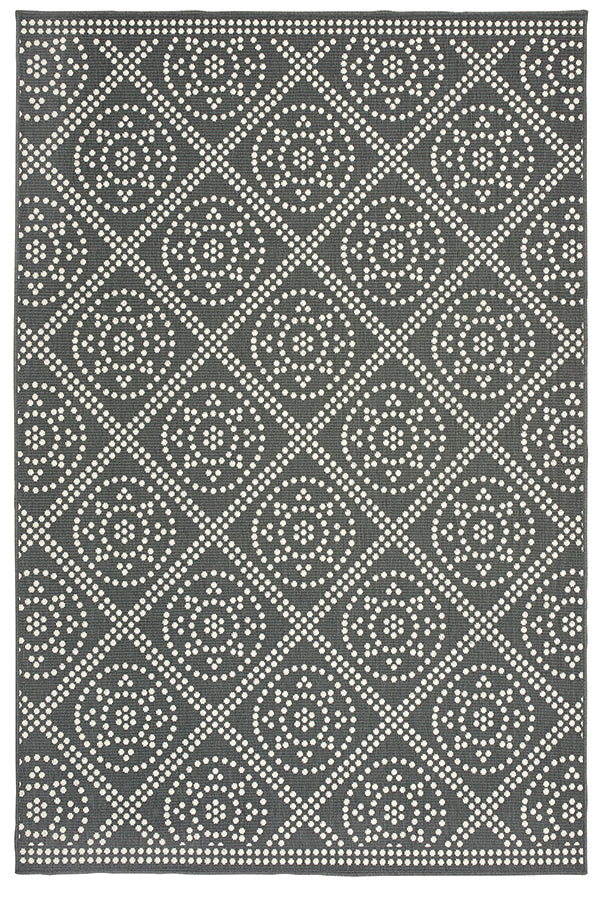 100% Polypropylene Scandinavian  Indoor/Outdoor Area Rug