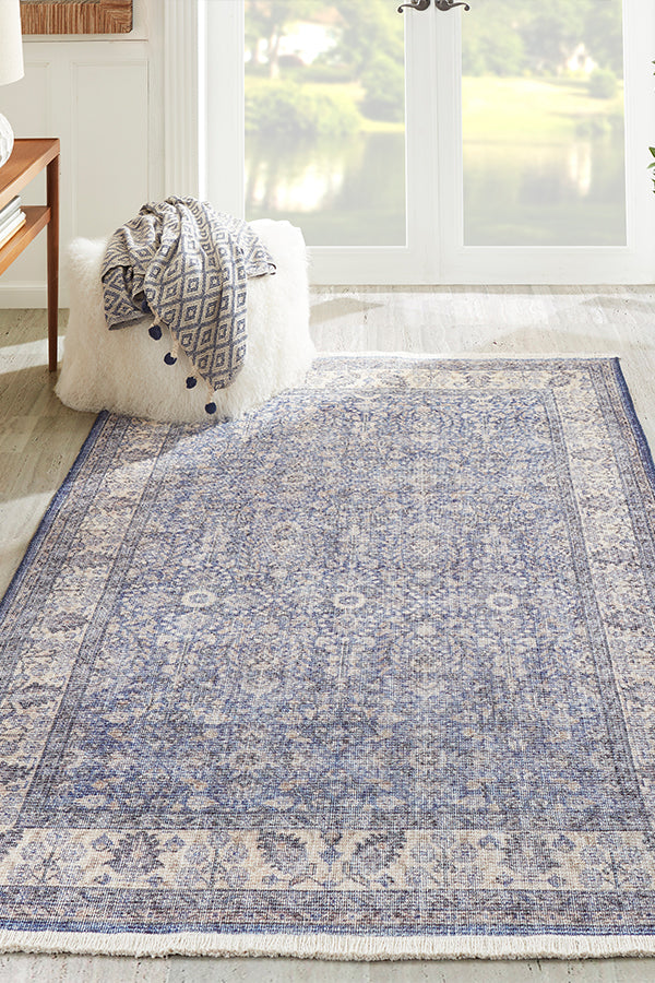 Polyester,Cotton and Jute Runner Indoor Area Rug