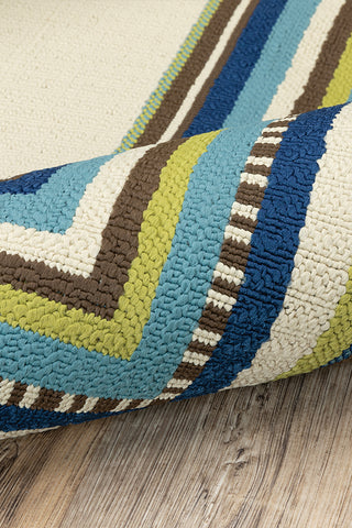 100% Polypropylene Vintage  Indoor/Outdoor Area Rug