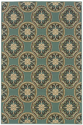 100% Polypropylene Vintage  Indoor/Outdoor Area Rug