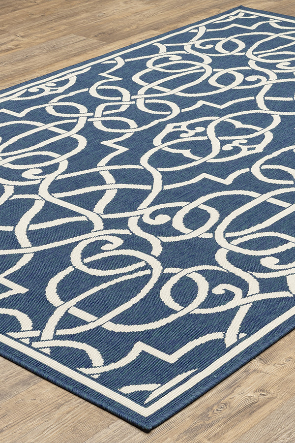 100% Polypropylene Vintage  Indoor/Outdoor Area Rug