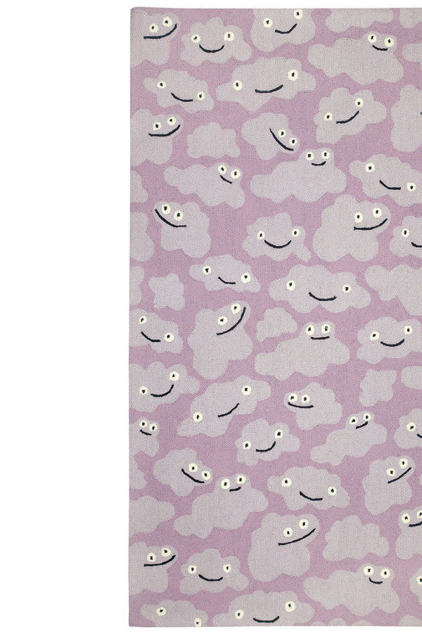 Cloud People Violet Area Rug