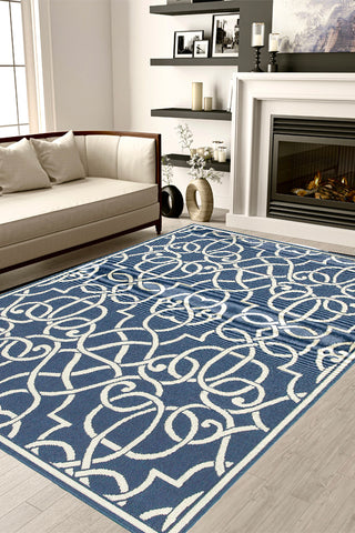 100% Polypropylene Vintage  Indoor/Outdoor Area Rug