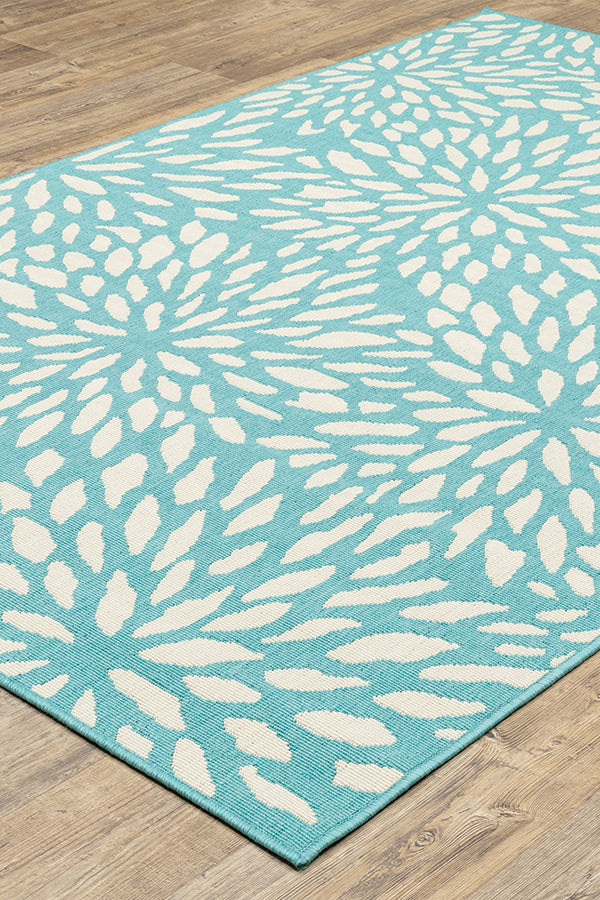 100% Polypropylene Modern  Indoor/Outdoor Area Rug