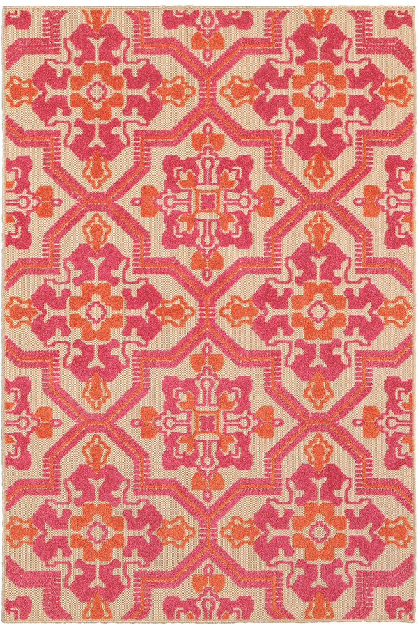 100% Polypropylene Vintage  Indoor/Outdoor Area Rug