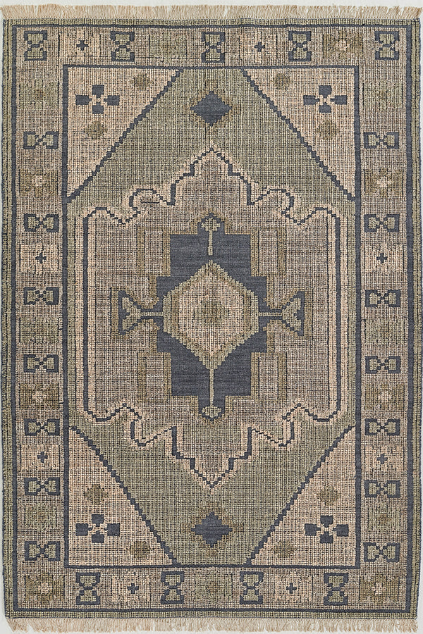 90% Wool and 10% Cotton Rectangle Indoor Area Rug