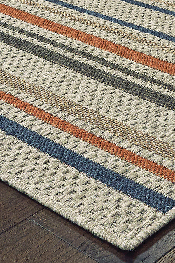 100% Polypropylene Vintage  Indoor/Outdoor Area Rug